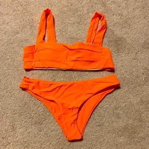 Neon Orange Zaful Bikini Set